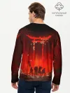 Мужской лонгслив базовый / GHOST OF TSUSHIMA САМУРИ В ОГНЕ