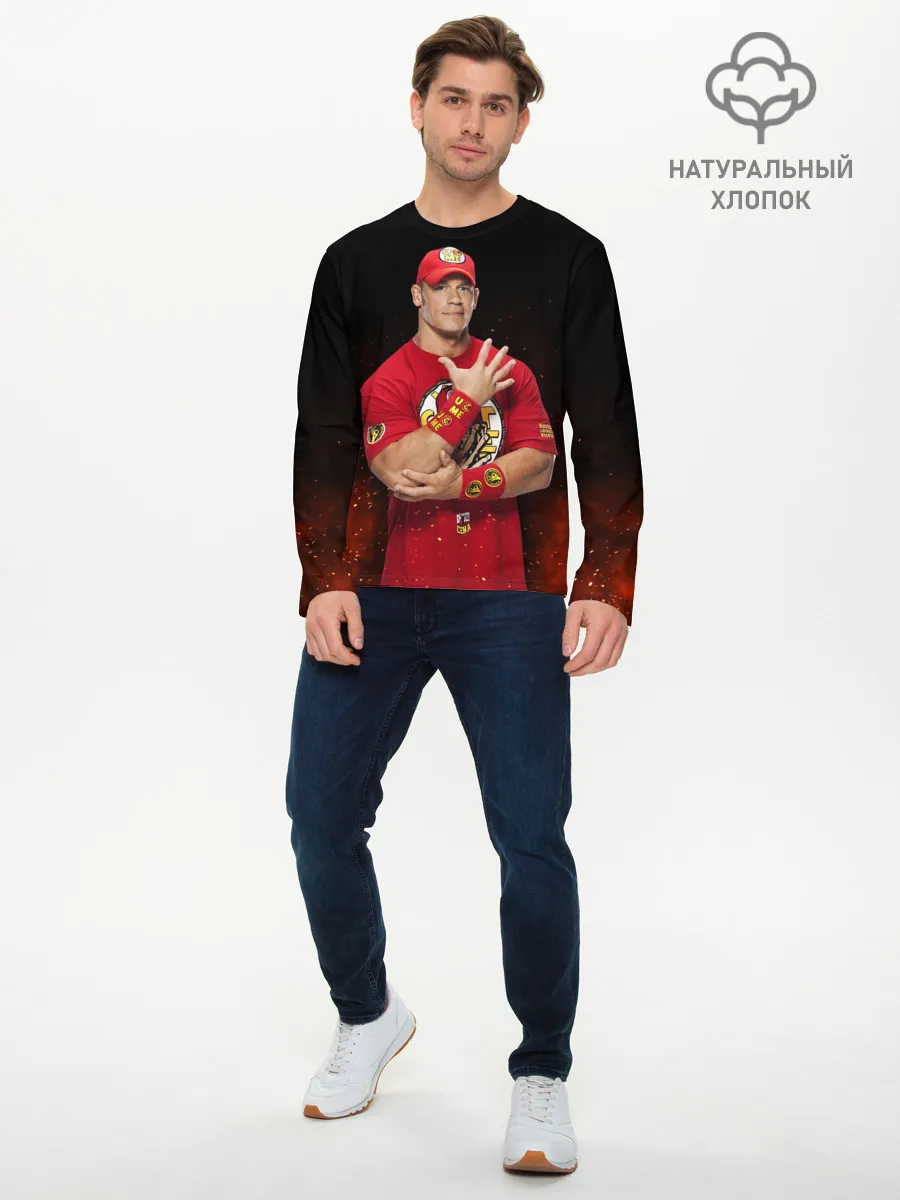 Мужской лонгслив базовый / Rise above hate