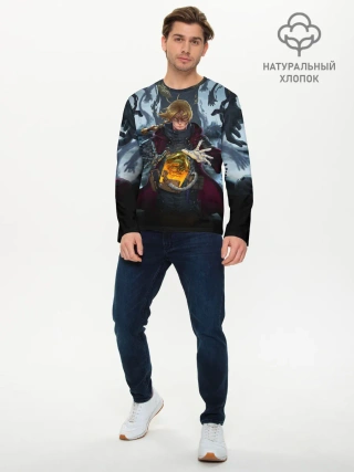 Мужской лонгслив базовый / СТАЛЬНОЙ АЛХИМИК DEATH STRANDING STYLE