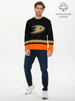 Мужской лонгслив базовый / Anaheim Ducks | Анахайм Дакс