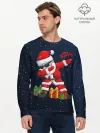 Мужской лонгслив базовый / SANTA DABBING