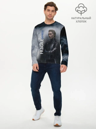 Мужской лонгслив базовый / DEATH STRANDING FRAGILE EXPRESS