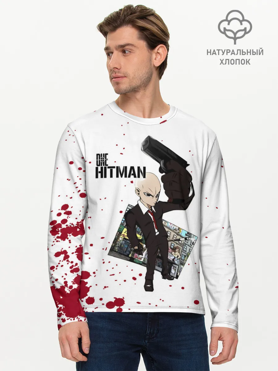 Мужской лонгслив базовый / ONE HITMAN