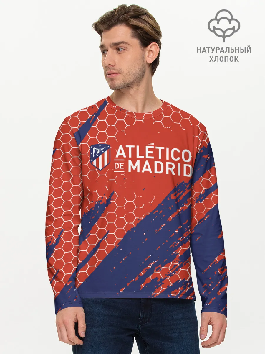 Мужской лонгслив базовый / Atletico Madrid: Football Club.