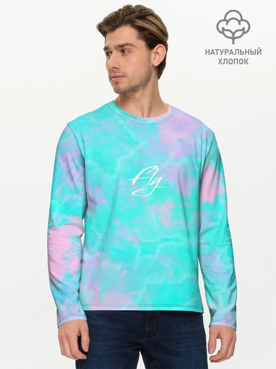 Мужской лонгслив базовый / sky dream|fly