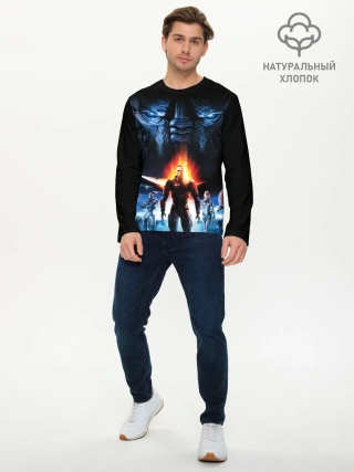 Мужской лонгслив базовый / MASS EFFECT N7 КАПИТАН ШЕПАРД