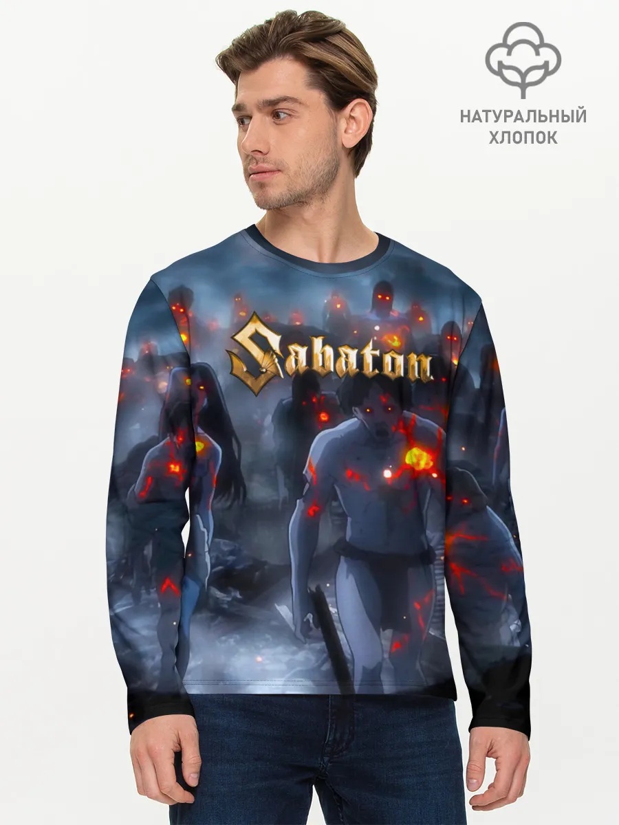 Мужской лонгслив базовый / Зомби Sabaton