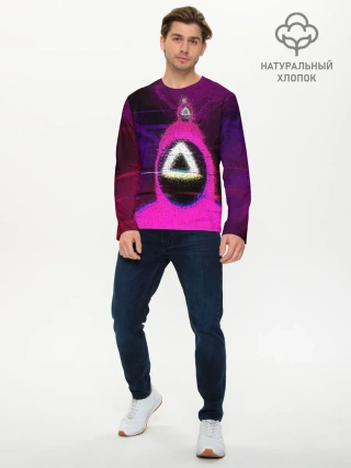 Мужской лонгслив базовый / Squid game glitch