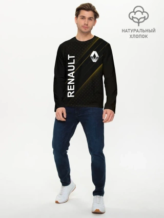 Мужской лонгслив базовый / Рено, авто