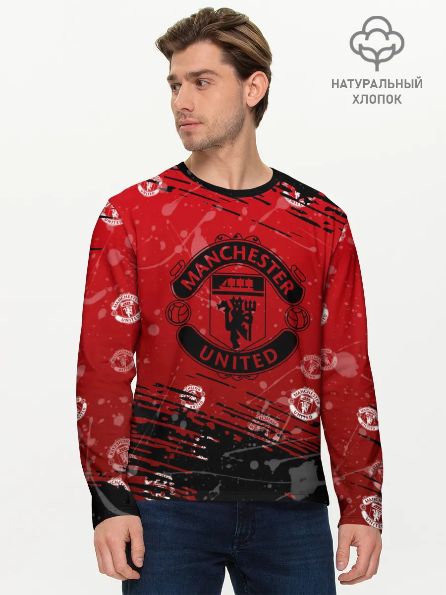 Мужской лонгслив базовый / Manchester United: Возвращения Ronaldo.