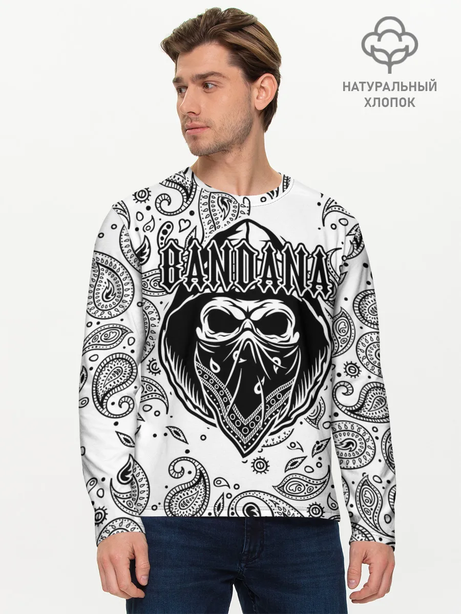 Мужской лонгслив базовый / BANDANA
