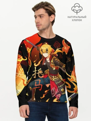 Мужской лонгслив базовый / Геншин импакт: Тома