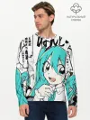 Мужской лонгслив базовый / Hatsune Miku