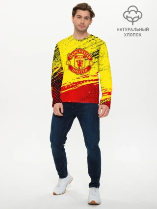 Мужской лонгслив базовый / Manchester United Футбольный клуб.