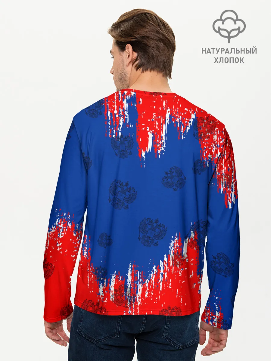 Мужской лонгслив базовый / Патриот России. Я Русский!