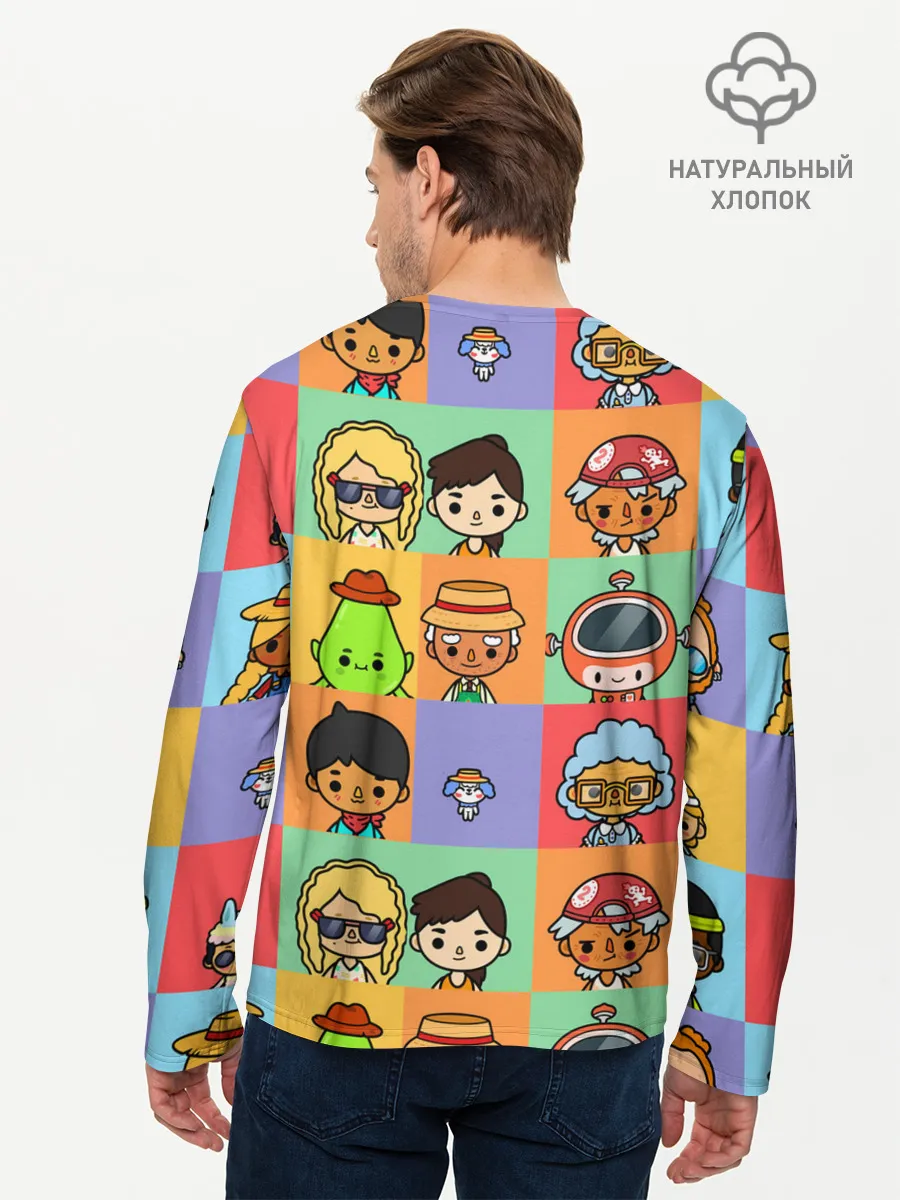 Мужской лонгслив базовый / TOCA BOCA WORLD HERO