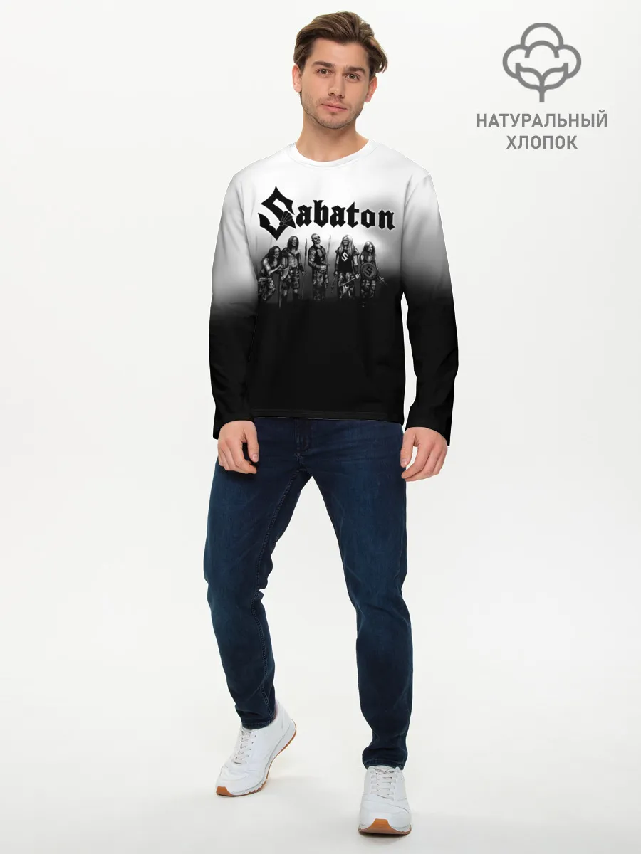 Мужской лонгслив базовый / Участники группы Sabaton
