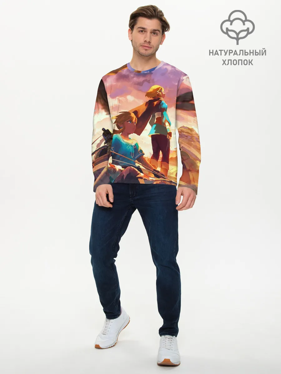 Мужской лонгслив базовый / Legend of Zelda | Легенда о Зельде