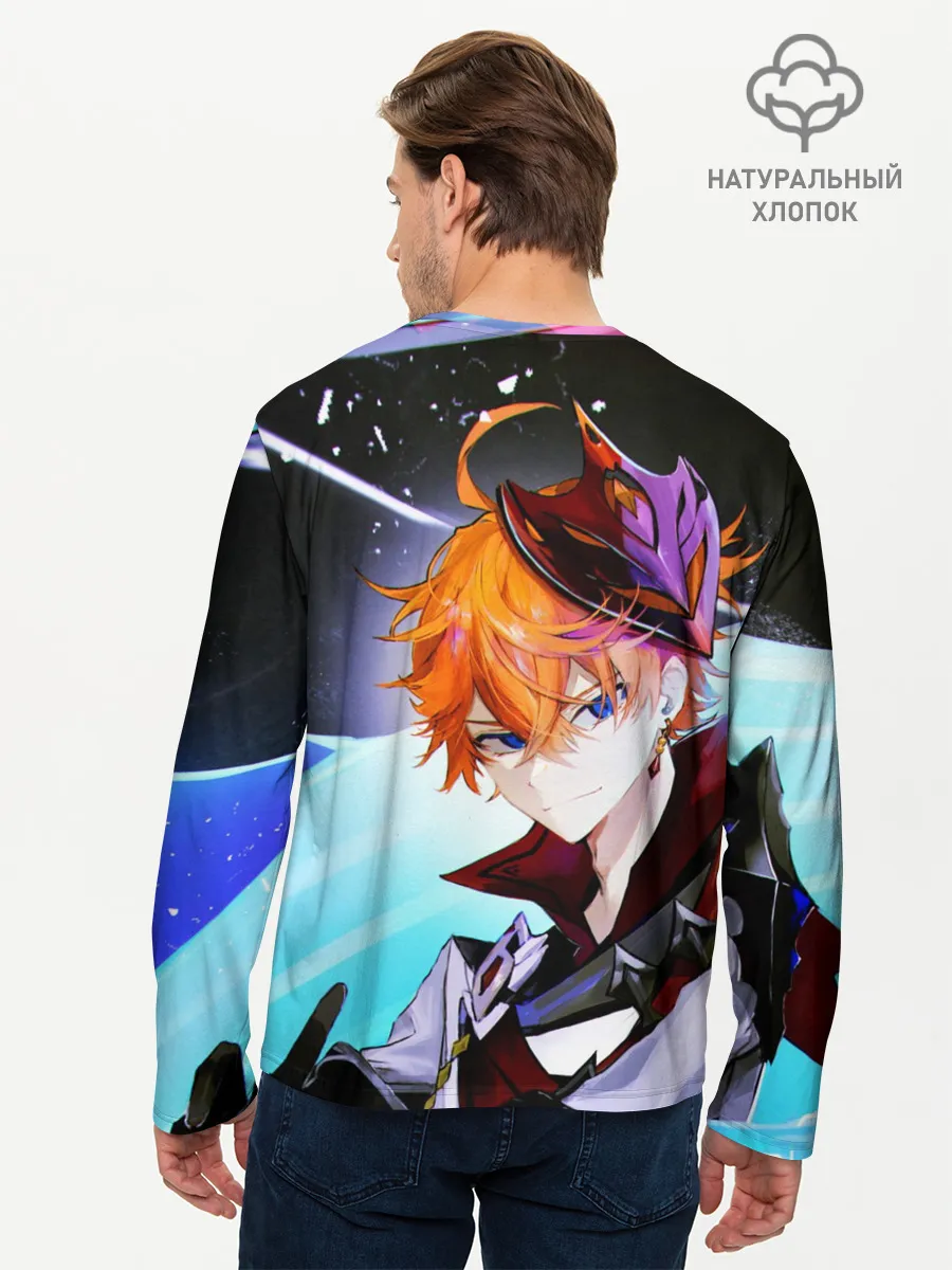 Мужской лонгслив базовый / Genshin Impact: Tartaglia,