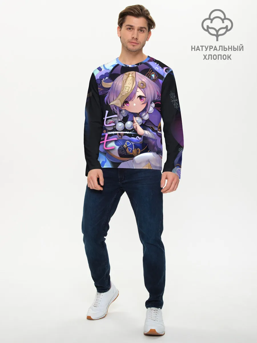 Мужской лонгслив базовый / Genshin Impact: Qiqi