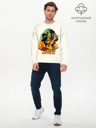 Мужской лонгслив базовый / Группа Led Zeppelin арт