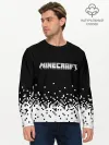 Мужской лонгслив базовый / Minecraft | Майнкрафт | логотип