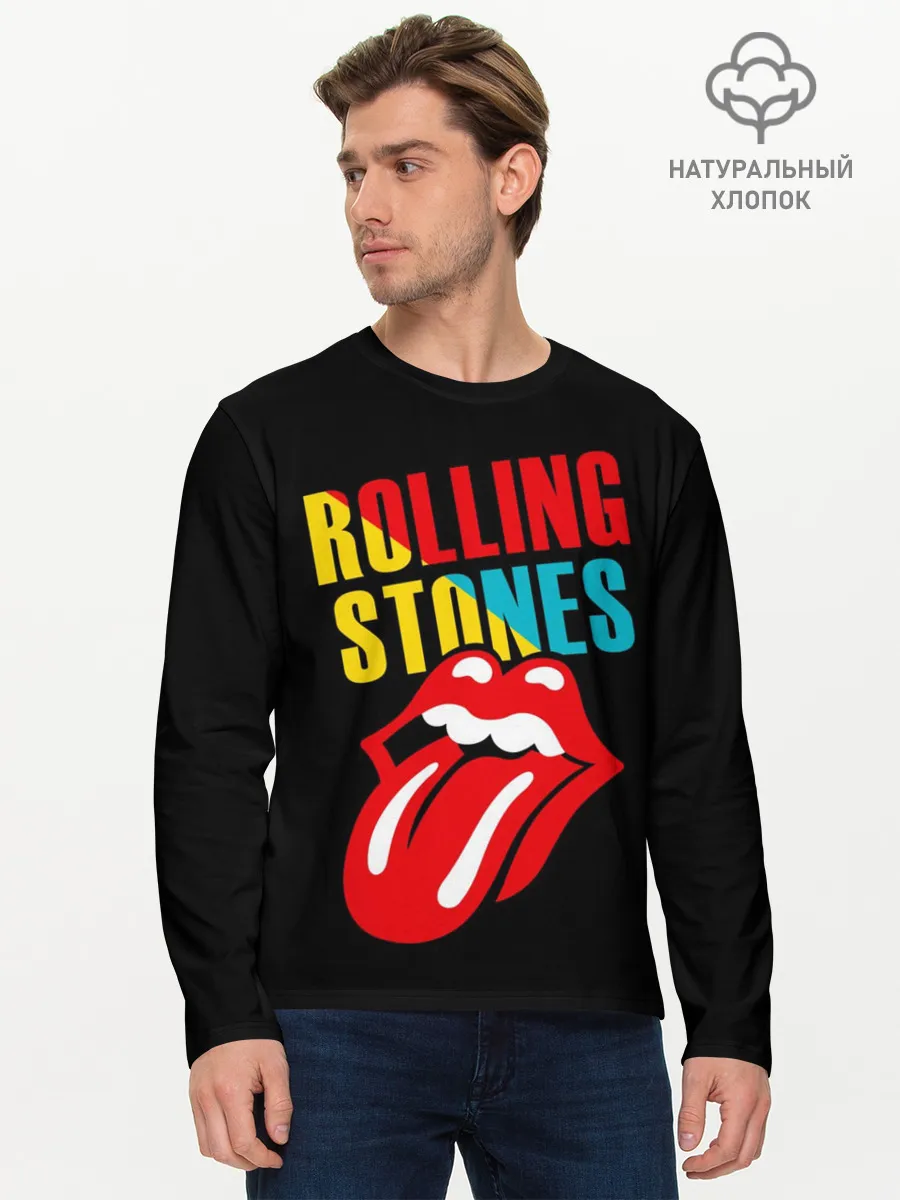 Мужской лонгслив базовый / Роллинг Стоунз | Rolling Stones