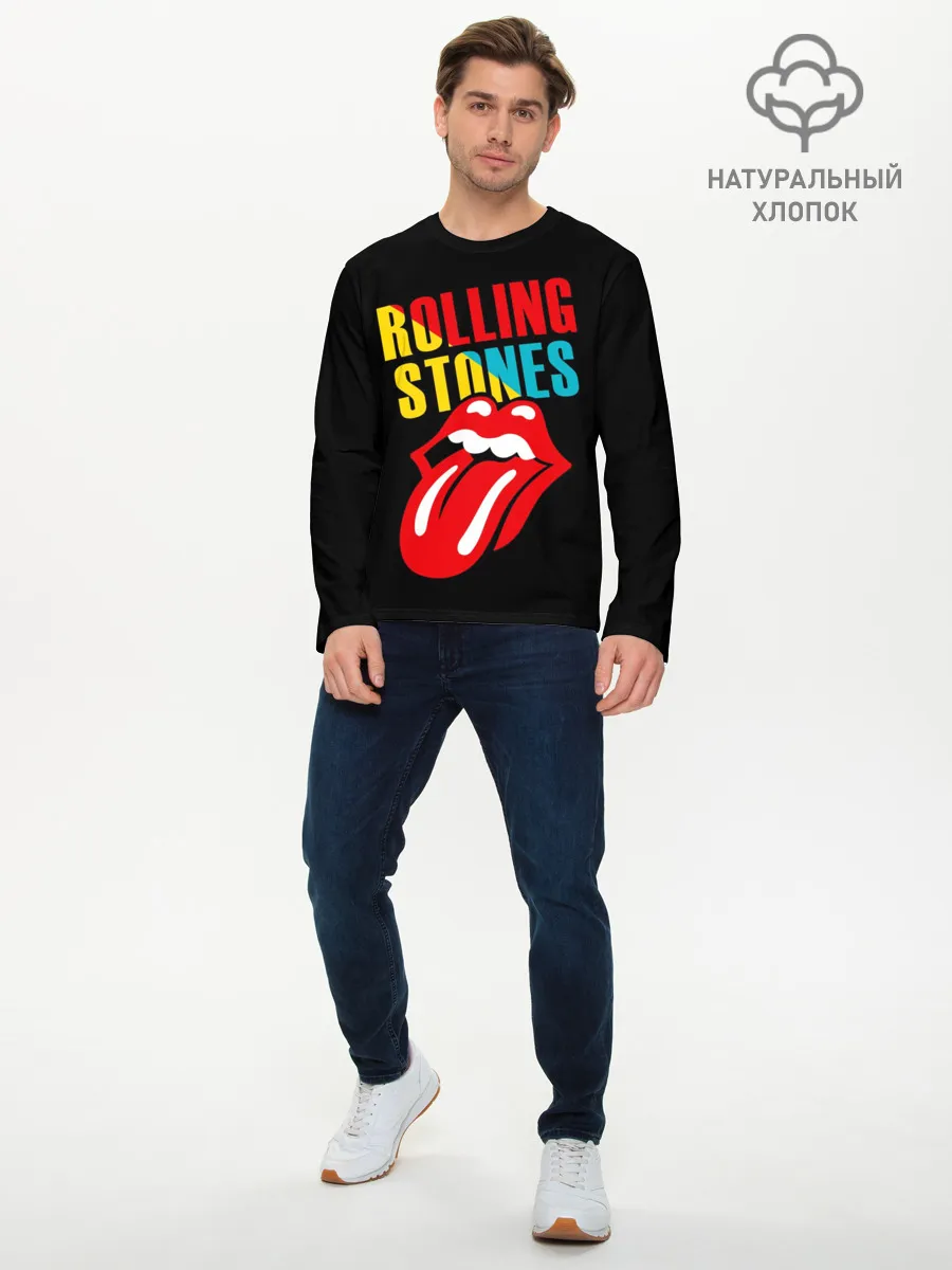 Мужской лонгслив базовый / Роллинг Стоунз | Rolling Stones