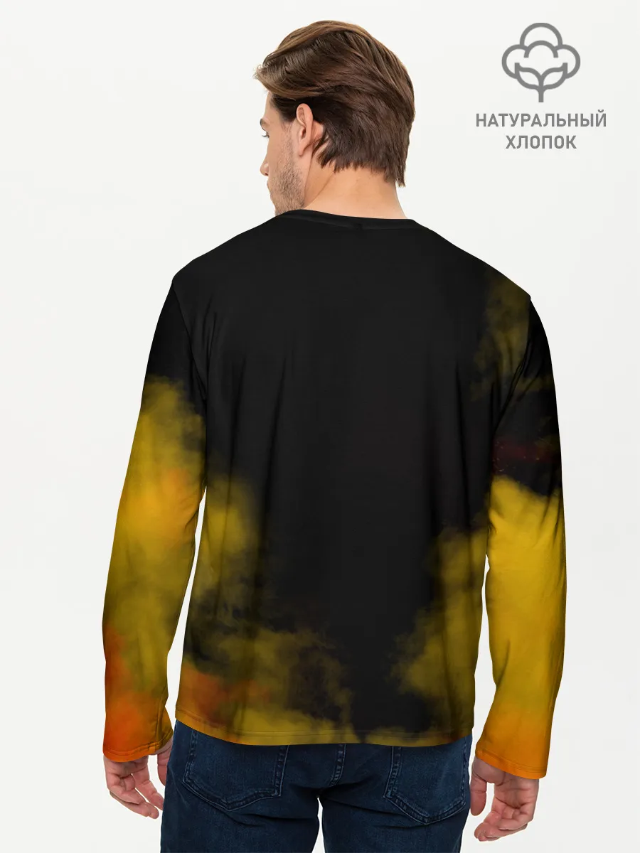 Мужской лонгслив базовый / Карикатура Ангус Янг - AC/DC