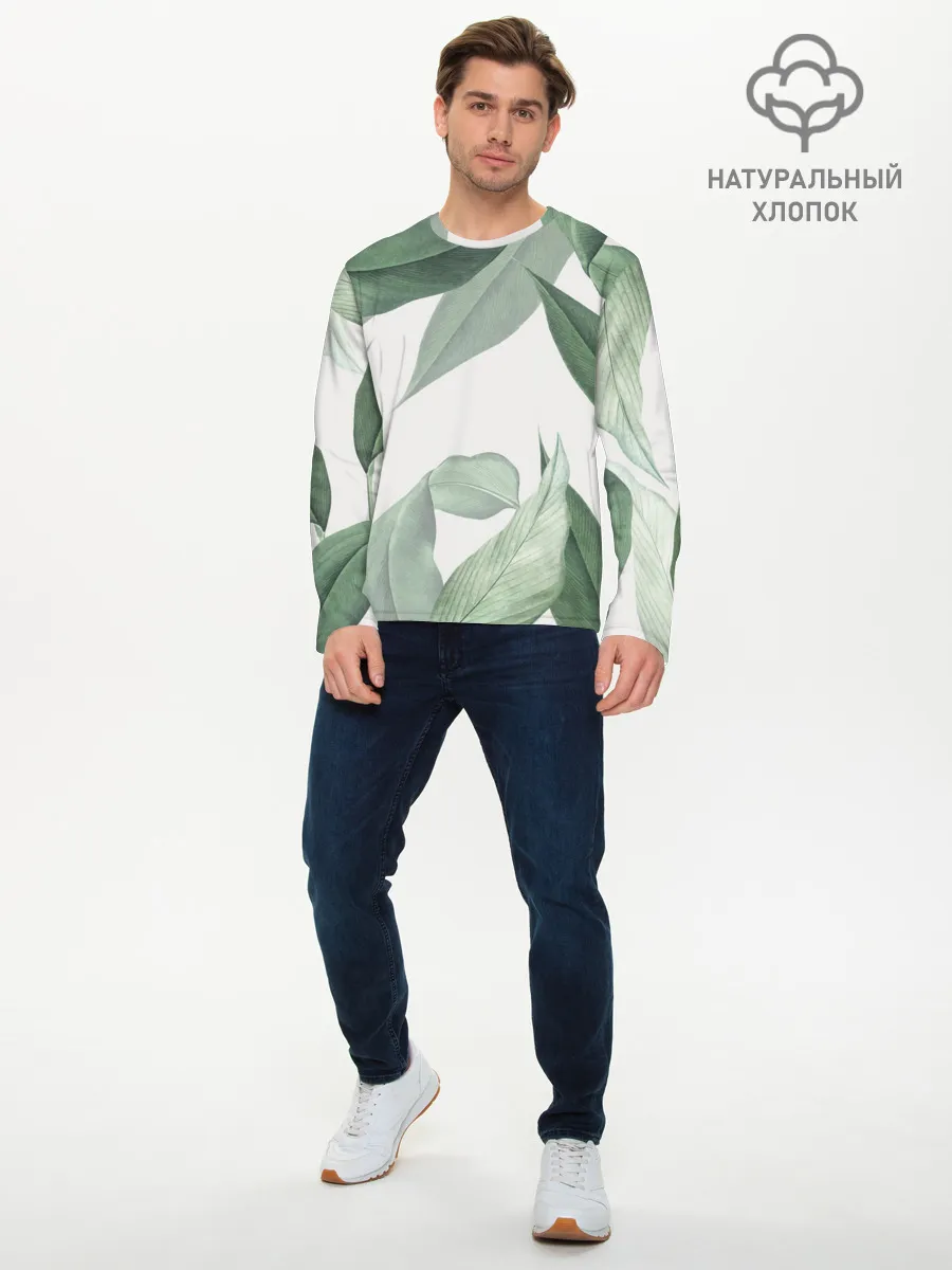 Мужской лонгслив базовый / Из тропиков