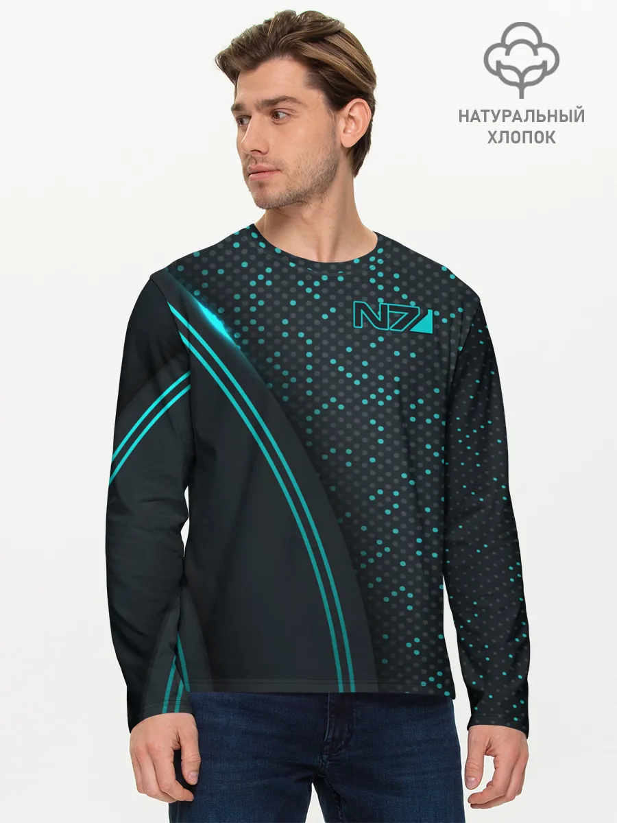 Мужской лонгслив базовый / Mass Effect N7