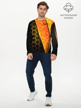 Мужской лонгслив базовый / Mass Effect N7