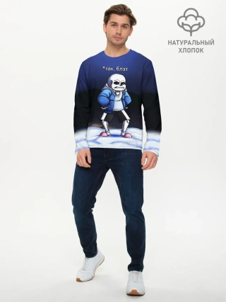 Мужской лонгслив базовый / UNDERTALE ТАК БЛЭТ