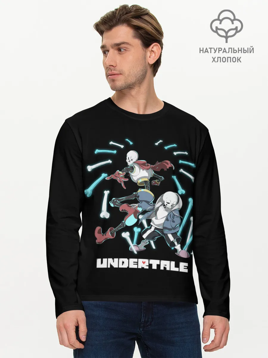 Мужской лонгслив базовый / UNDERTALE
