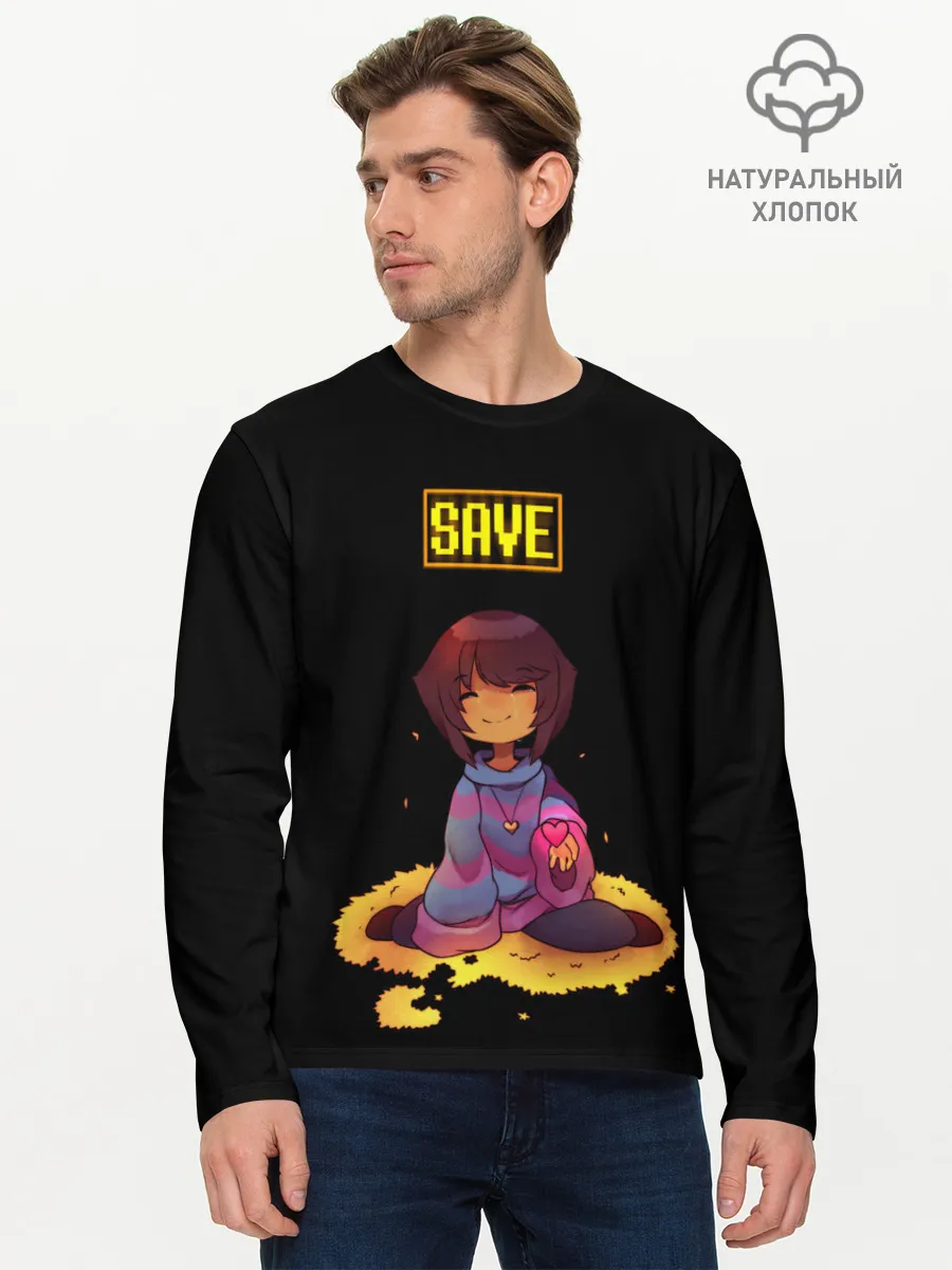 Мужской лонгслив базовый / UNDERTALE FRISK