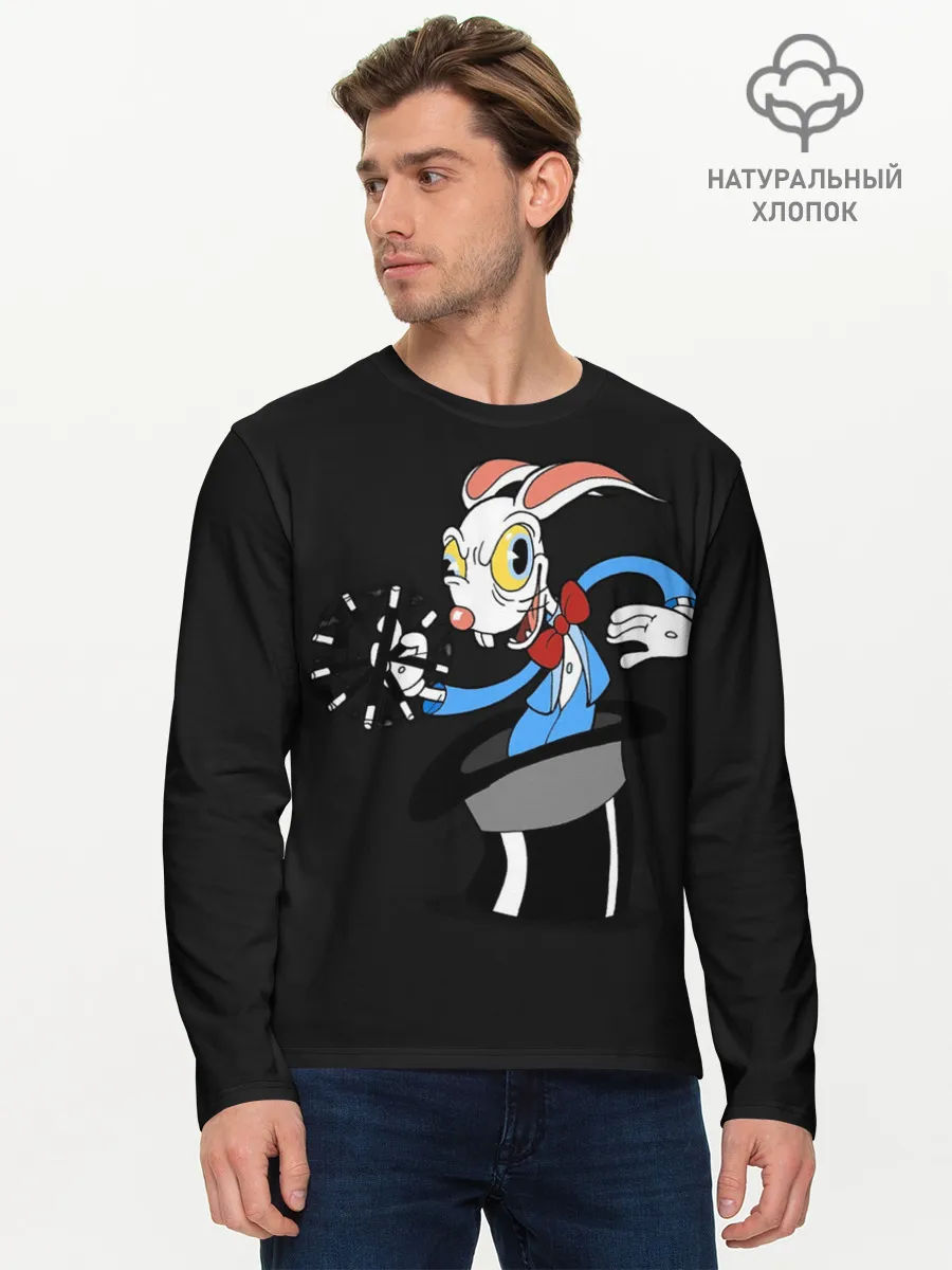 Мужской лонгслив базовый / Cuphead - Хопус Покус