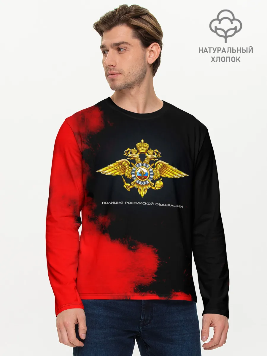 Мужской лонгслив базовый / Полиция Российской Федерации