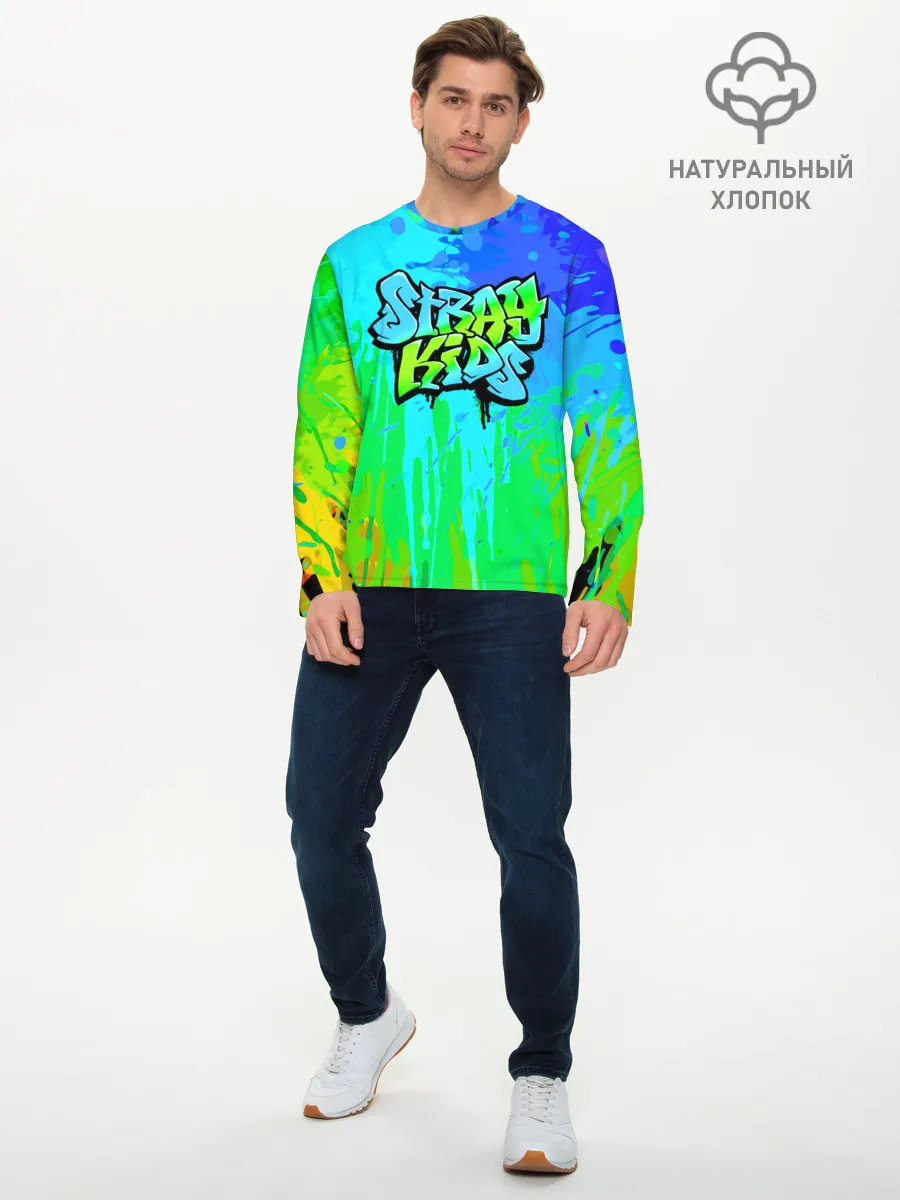 Мужской лонгслив базовый / Stray Kids
