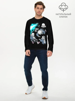 Мужской лонгслив базовый / UNDERTALE