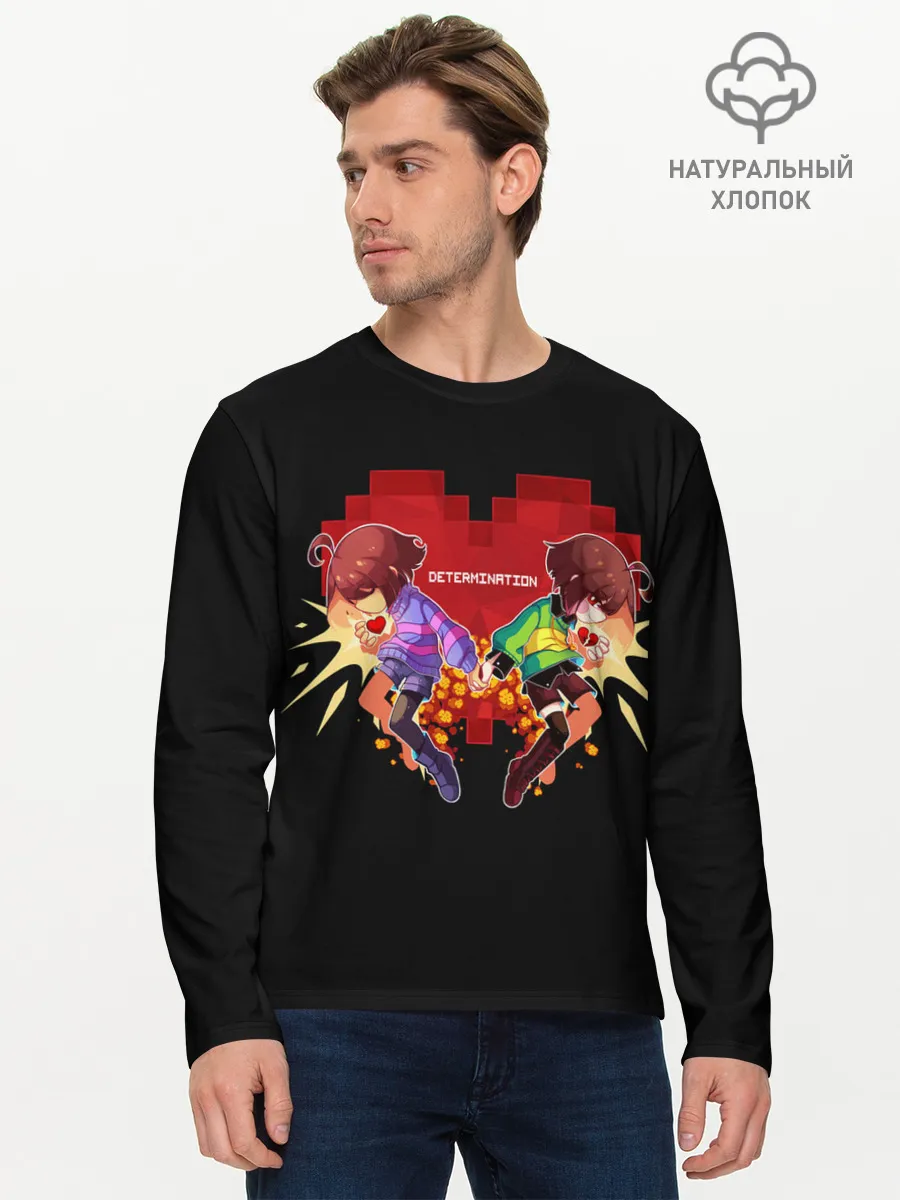 Мужской лонгслив базовый / UNDERTALE