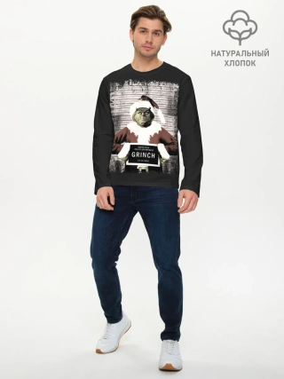 Мужской лонгслив базовый / Гринч