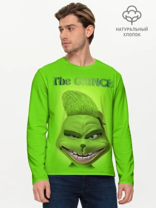 Мужской лонгслив базовый / Grinch Face
