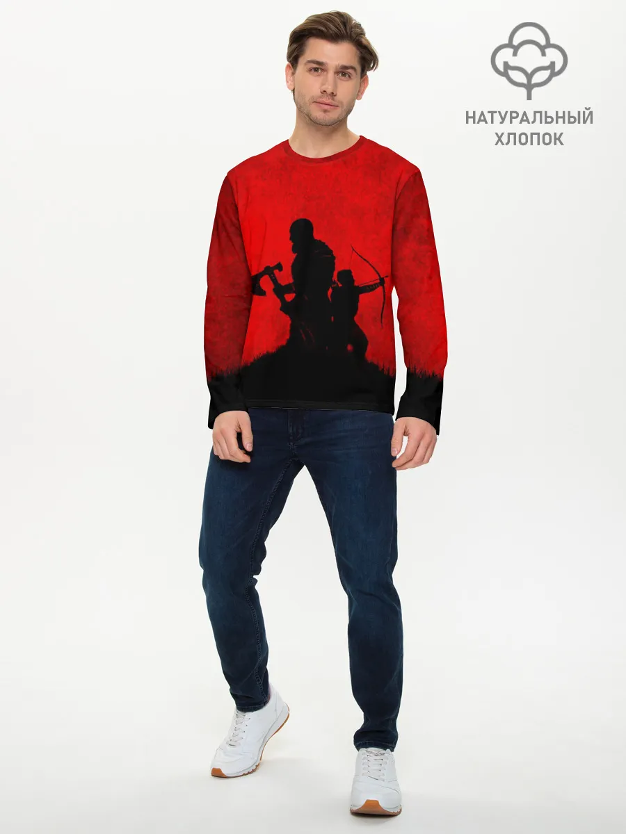 Мужской лонгслив базовый / God of War