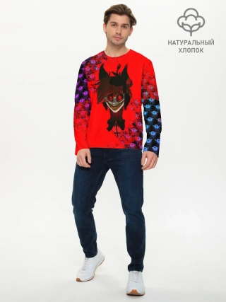 Мужской лонгслив базовый / Hazbin Hotel Alastor