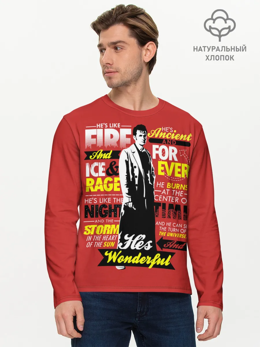 Мужской лонгслив базовый / Doctor Who