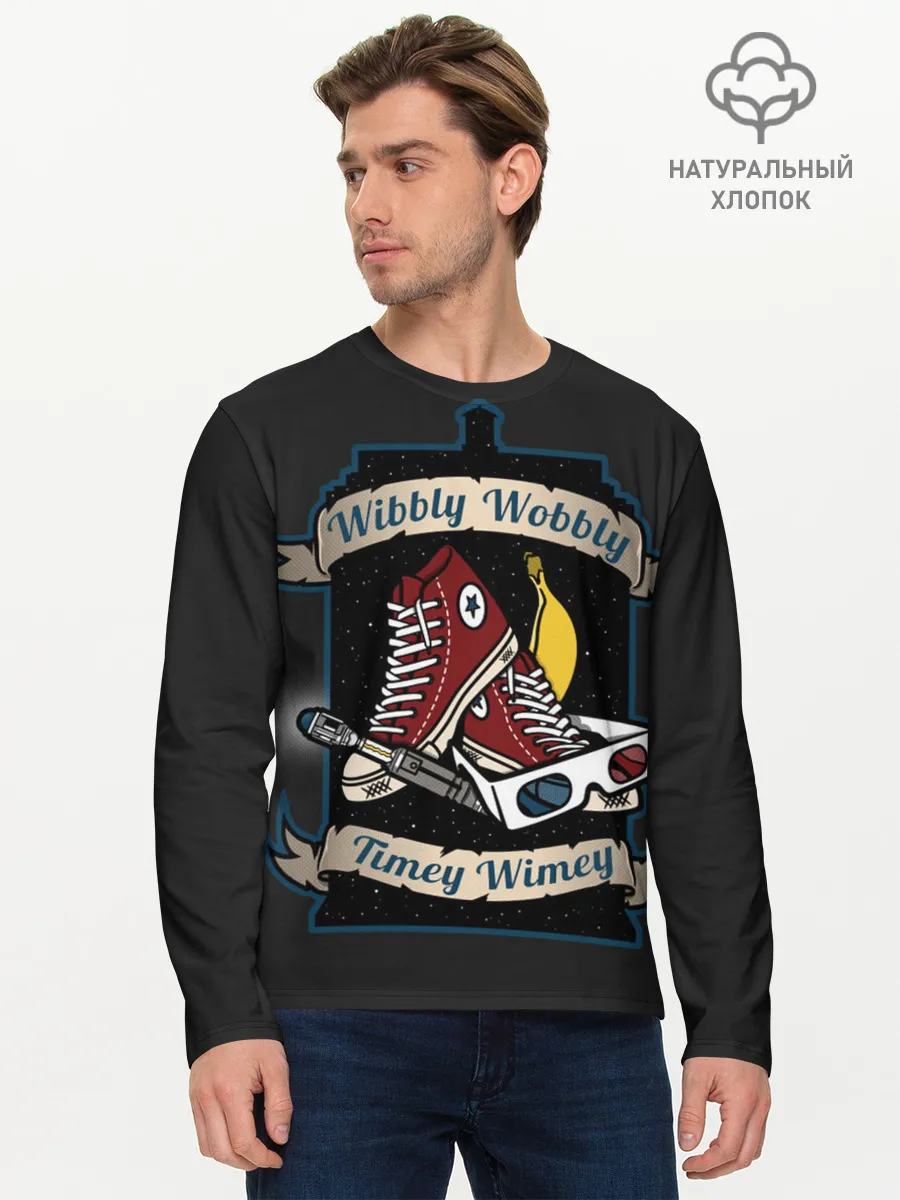 Мужской лонгслив базовый / Doctor Who