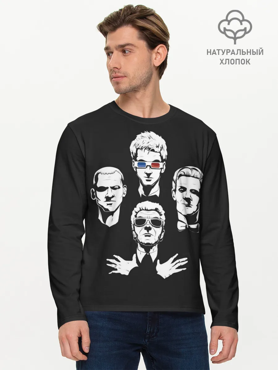 Мужской лонгслив базовый / Doctor Who
