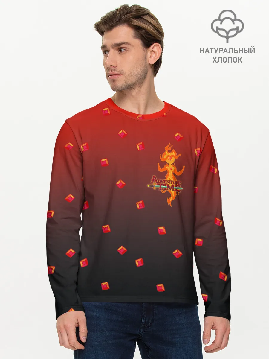 Мужской лонгслив базовый / Flame Princess