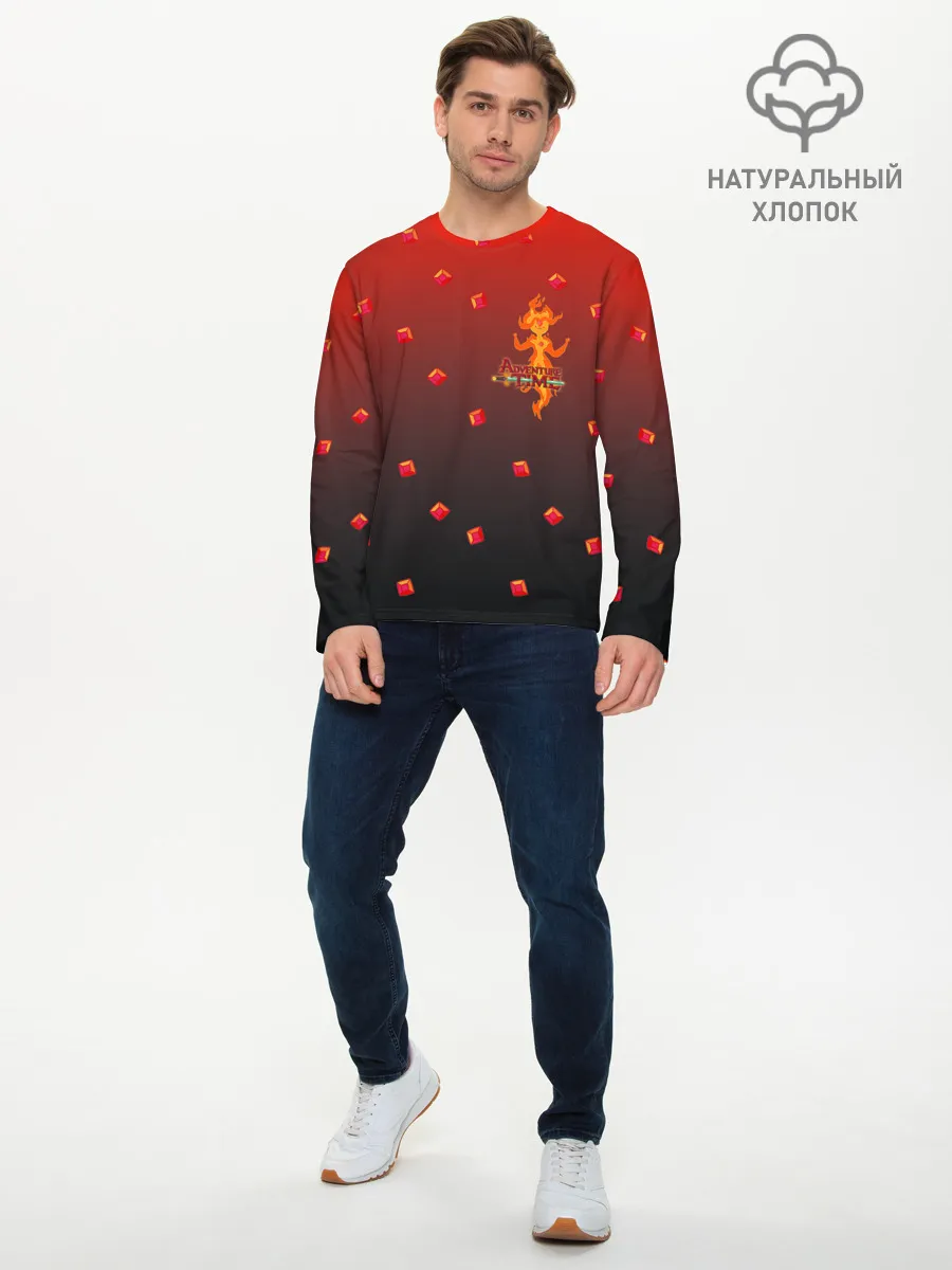 Мужской лонгслив базовый / Flame Princess