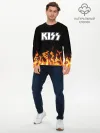 Мужской лонгслив базовый / Kiss
